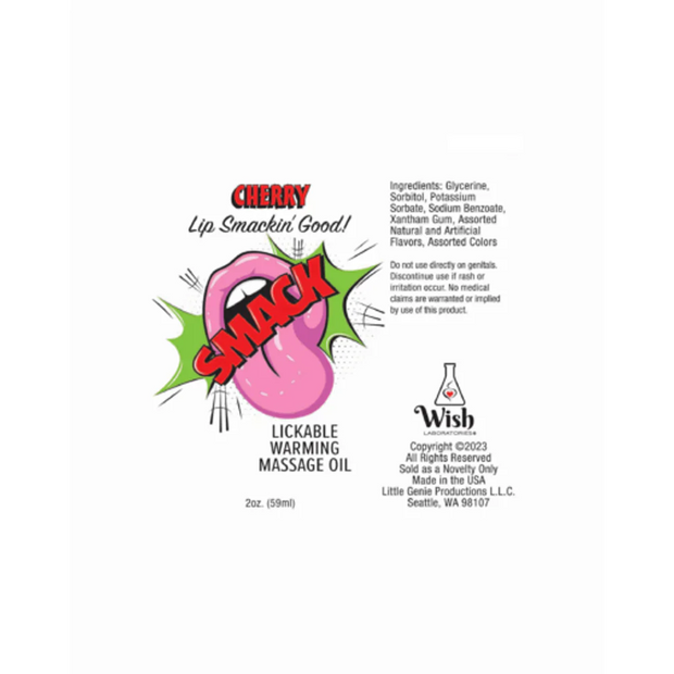 Warming & Lickable Massage Oil Cherry