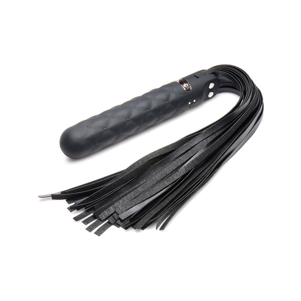 Vibra-Lasher 9X Vibrating Silicone Dildo Flogger