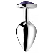 Gemstone Amethyst Heart Plug - Medium