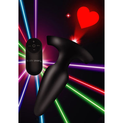 Laser Heart Medium Anal Plug w/ RC *
