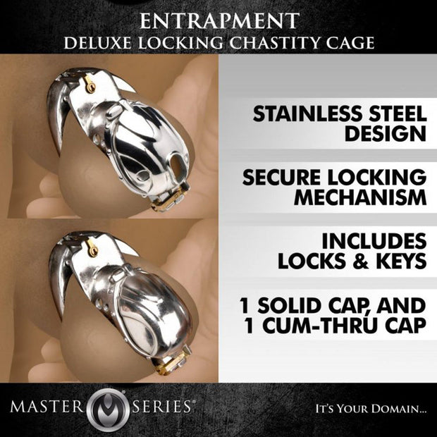 Cage de chasteté verrouillable de luxe Entrapment