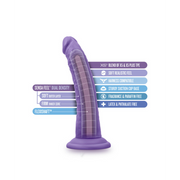 Au Naturel Bold Jack 7" Dildo - Purple