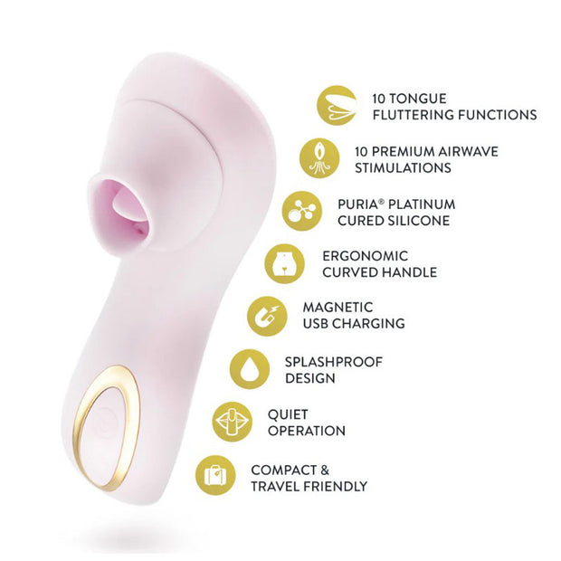 Delice - Fleur - Clitoral, Fluttering & Suction Personal Massager