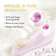Delice - Fleur - Clitoral, Fluttering & Suction Personal Massager