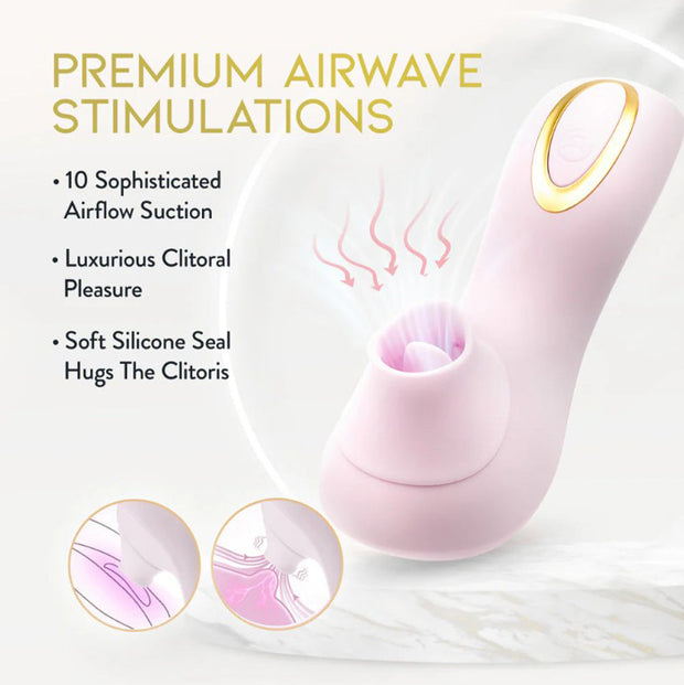 Delice - Fleur - Clitoral, Fluttering & Suction Personal Massager