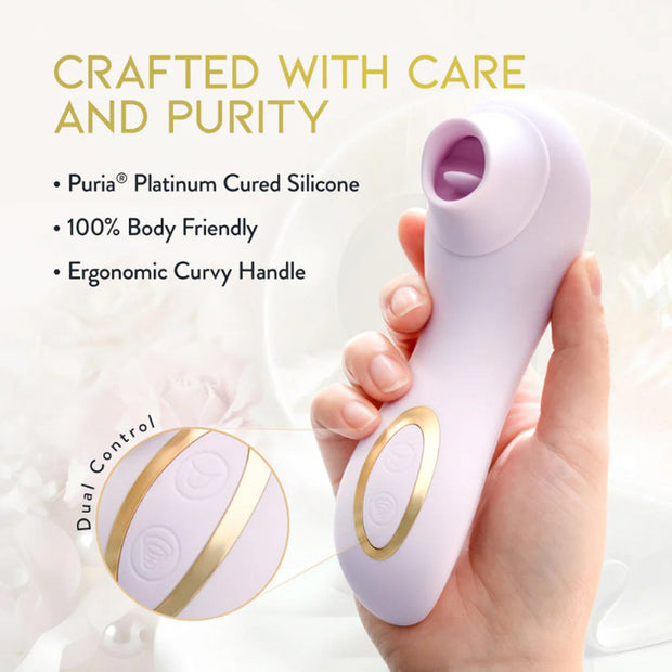 Delice - Fleur - Clitoral, Fluttering & Suction Personal Massager