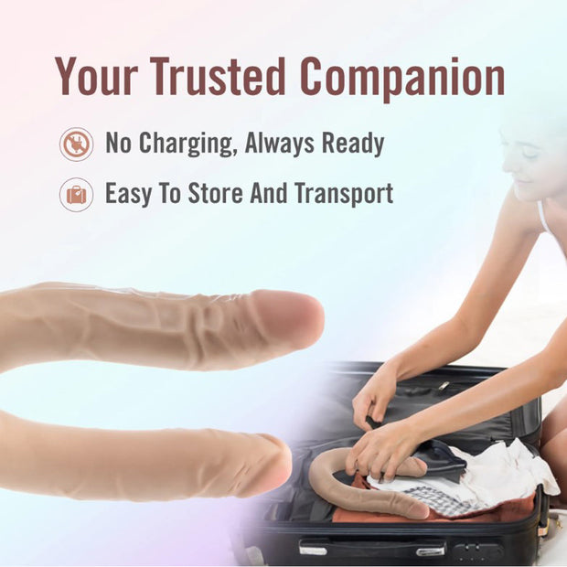 Dr. Skin Plus 16.5” Posable Double Dong