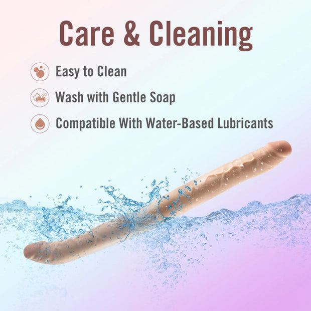 Dr. Skin Plus 16.5” Posable Double Dong