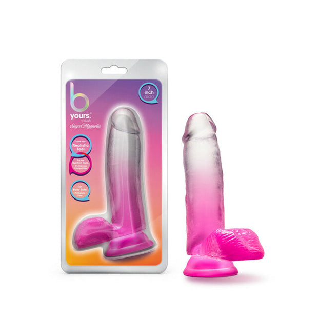 B Yours Sugar Magnolia  7" Dildo Fuchsia