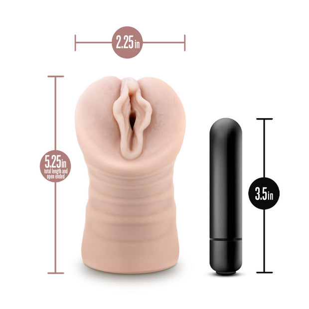 EnLust Destini Vibrating Stroker -Beige