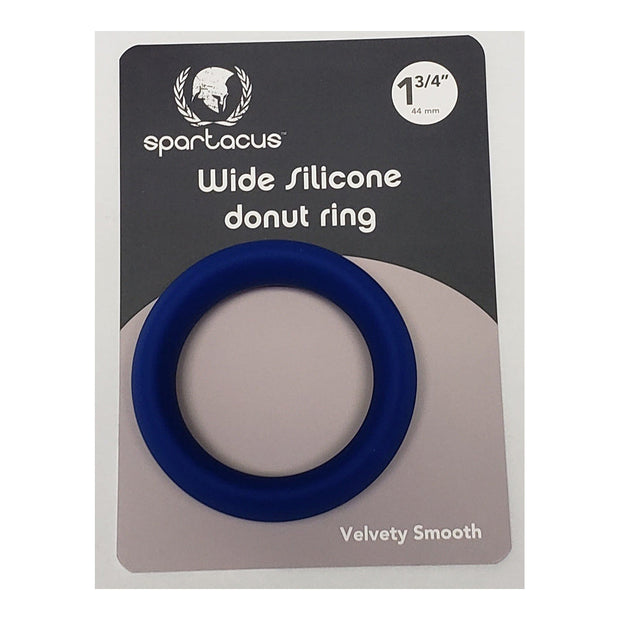 Wide Silicone Donut Ring - Blue 1.75"