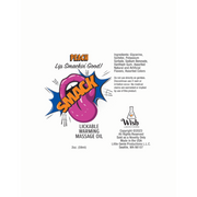 Warming & Lickable Massage Oil Peach