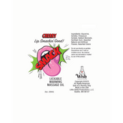 Warming & Lickable Massage Oil Cherry
