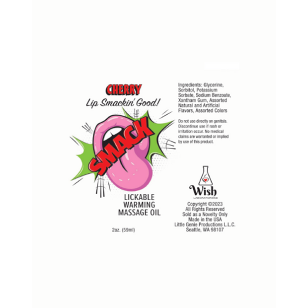 Warming & Lickable Massage Oil Cherry