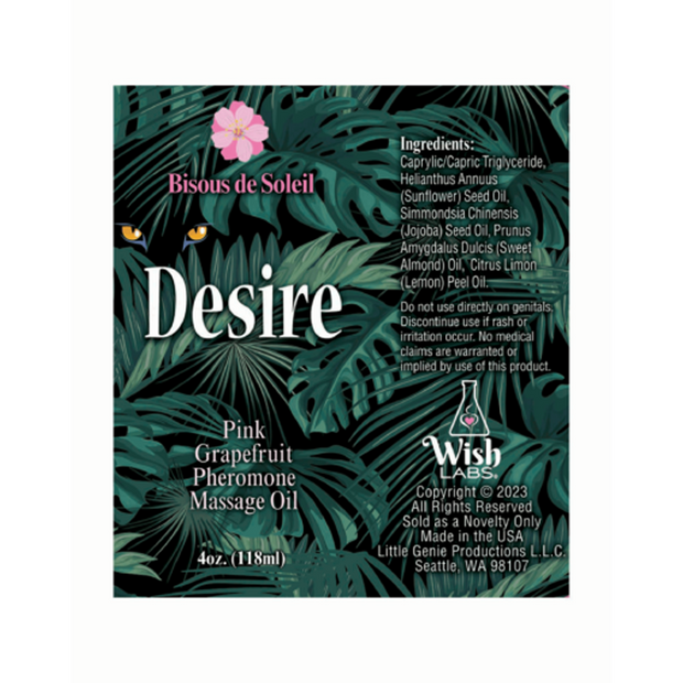 Pheromone Massage Oil Pink Grapefruit