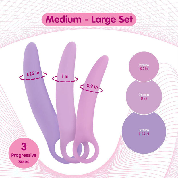 Curved Dilators - 3pc Set Medium - Large