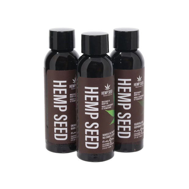 Hemp Seed Massage Oil 3pc Gift Set