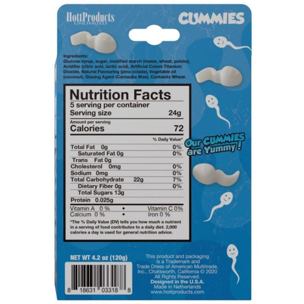 Cummies Sperm Shaped Gummies -PinaColada