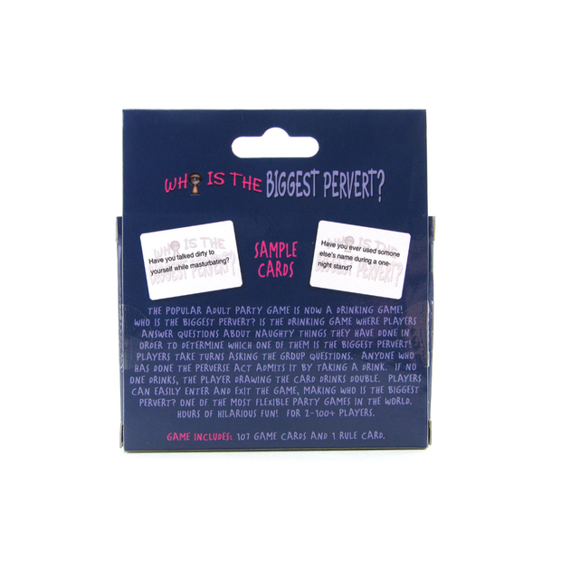 Who is the Biggest Pervert? Card Game