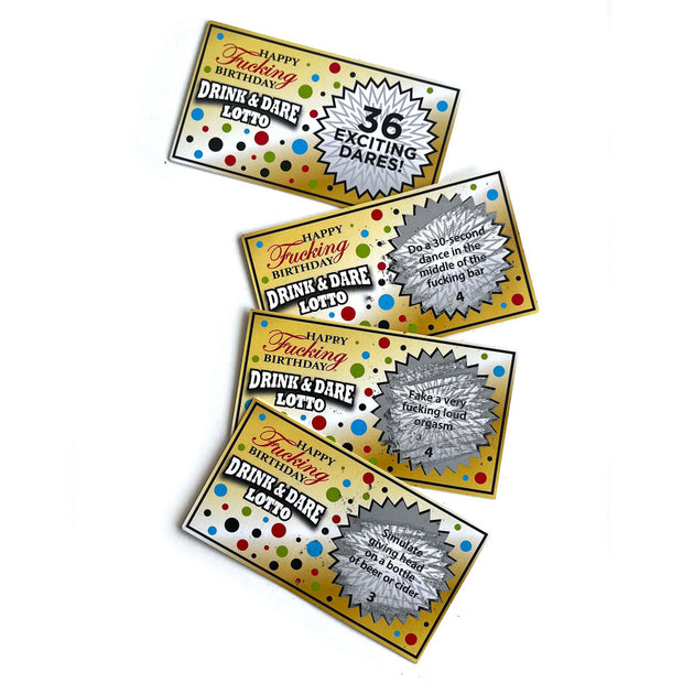 Happy Fucking Birthday Lotto 36pc  *