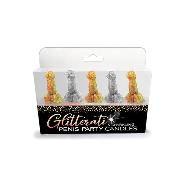 Glitterati Penis Candle Set 5pc