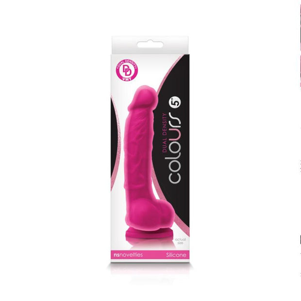 Colours Dual Density Dildo 5" - Pink