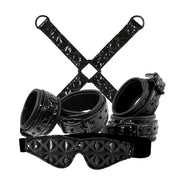 Kit de bondage pécheur - Vinyle noir
