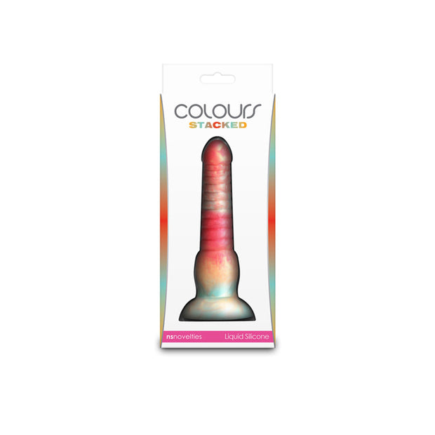 Colours - Stacked - 6" Dildo - Red/Gold