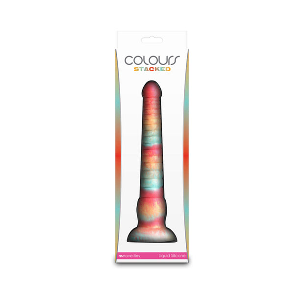 Couleurs - Empilées - Gode 9" - Rouge/Or