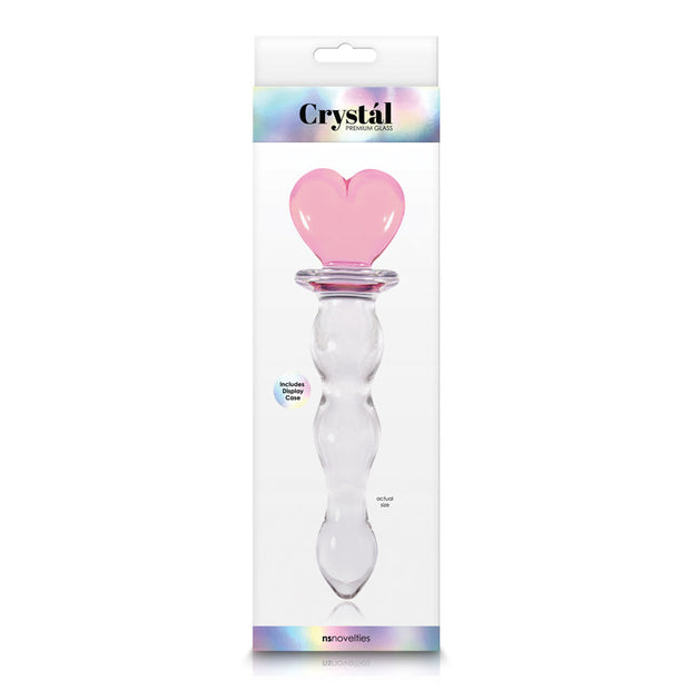 Cristal - Cœur de verre - Rose