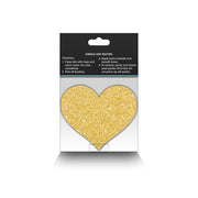Pretty Pasties Hearts Black/Gold 2 sets