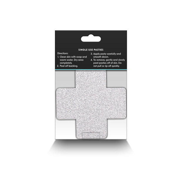 Pretty Pasties Crosses Red/Silver 2 set