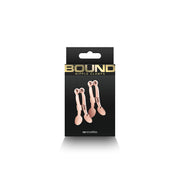 Bound Nipple Clamps - C1 - Rose Gold