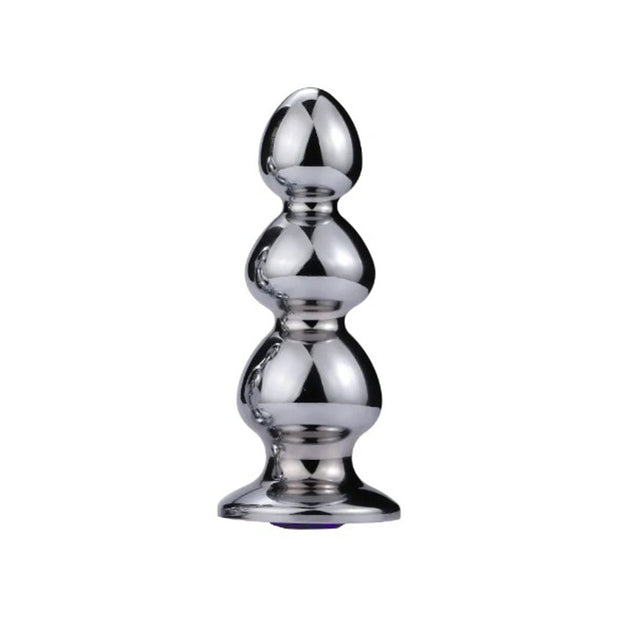 Extreme Anal Triple Bead w/ Onyx jewel