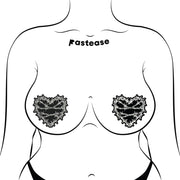 Barbed Wire Heart Pasties Reflective