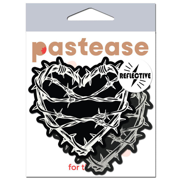 Barbed Wire Heart Pasties Reflective