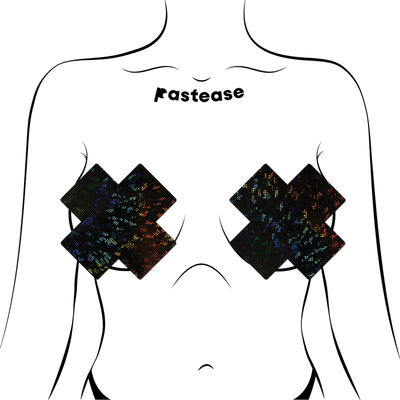 COVERAGE: Plus X Black Disco Full Breast Covers Support Tape XL