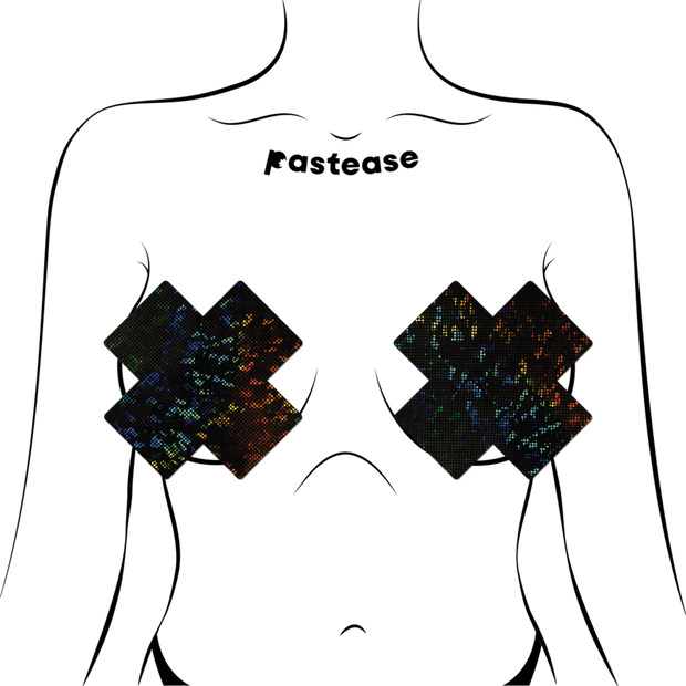 COVERAGE: Plus X Black Disco Full Breast Covers Support Tape XL