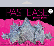 Silver Glitter Stars Breast Cover Demi *