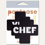 Black & White Yes Chef Pasties by JennaJean8