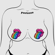 Taste the Rainbow Sparkling Tongue Out Pasties