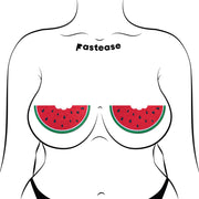 Watermelon Slice with a Bite Breast Pasties