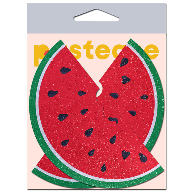 Watermelon Slice with a Bite Breast Pasties
