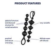 Love Beads 2pc - Black