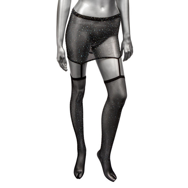 1pc Garter Skirt w Thigh Highs - Plus *