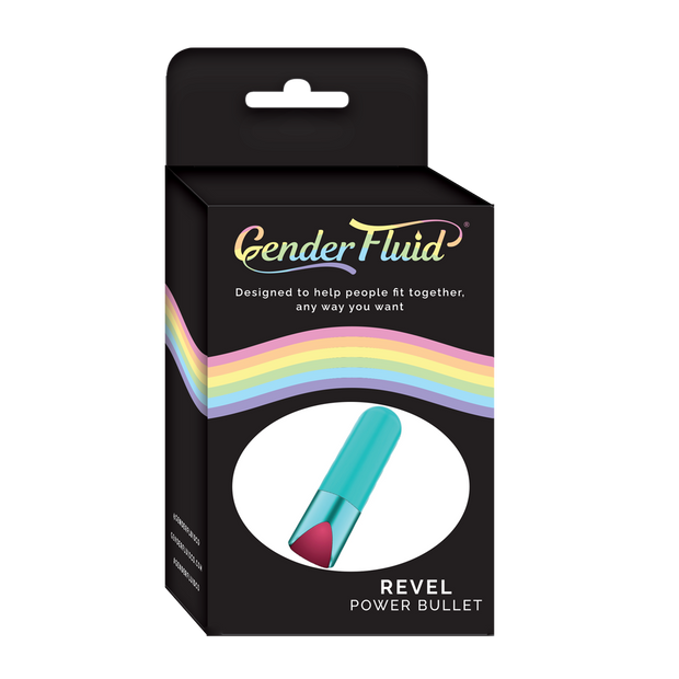 Gender Fluid Revel Power Bullet - Aqua *