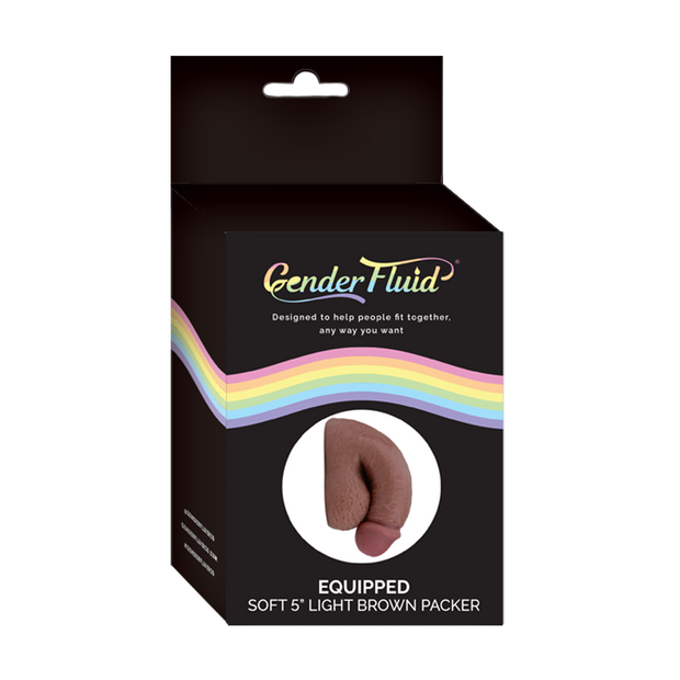 Gender Fluid Soft Packer 5" Light Brown