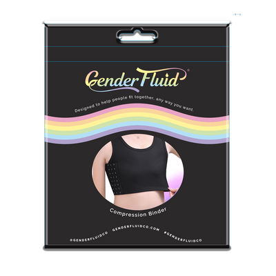 Gender Fluid Chest Binder Black - Large
