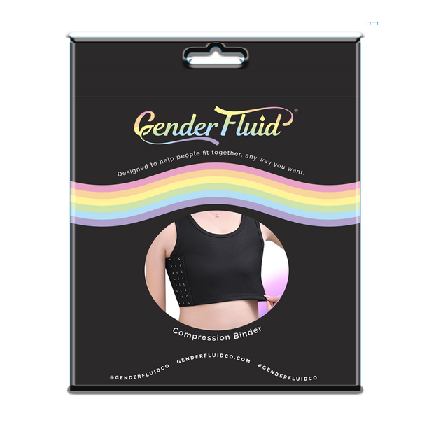 Gender Fluid Chest Binder Black - Large