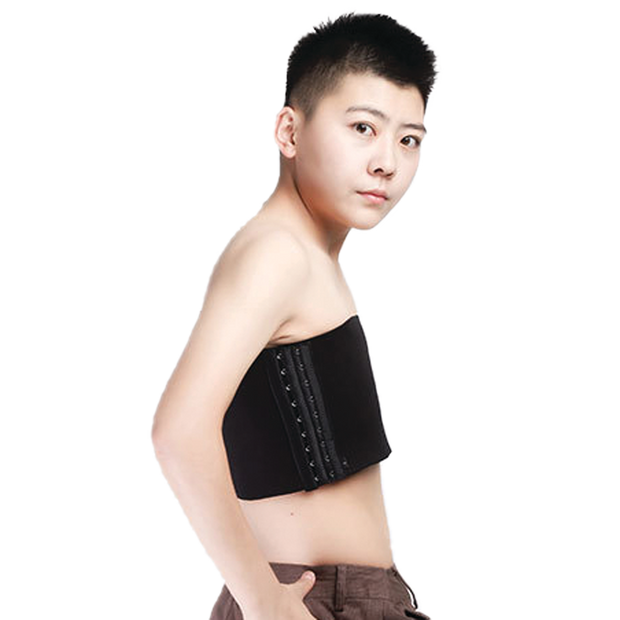 GF Strapless Chest Binder - Black XLarge